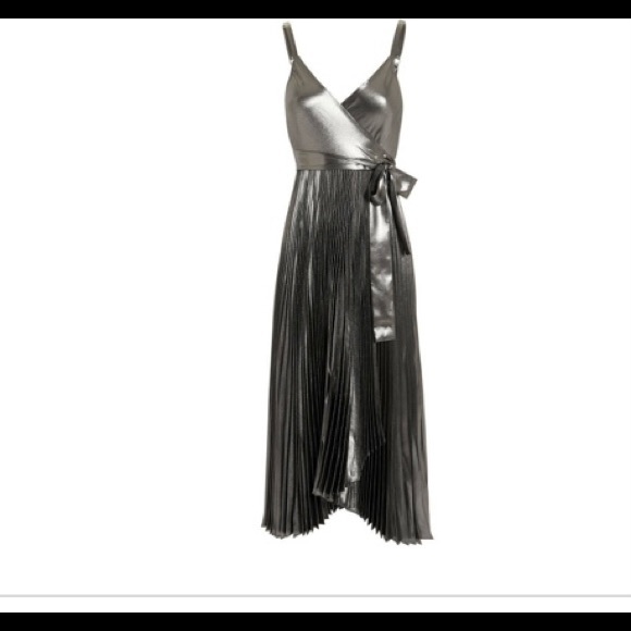 A.L.C. Dresses & Skirts - A.L.C intermix silver metallic pleated dress